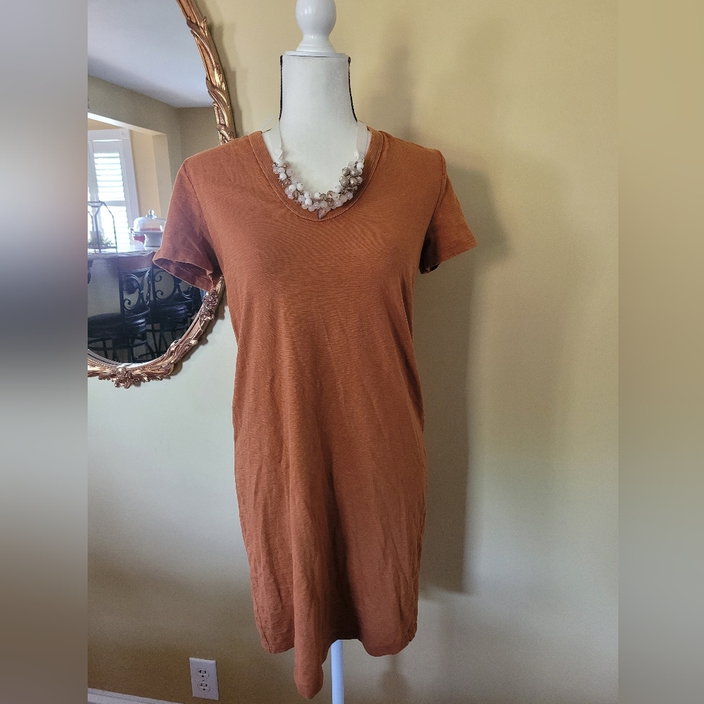NWT Universal Threads Target brown tee shirt short sleeve cotton dress small